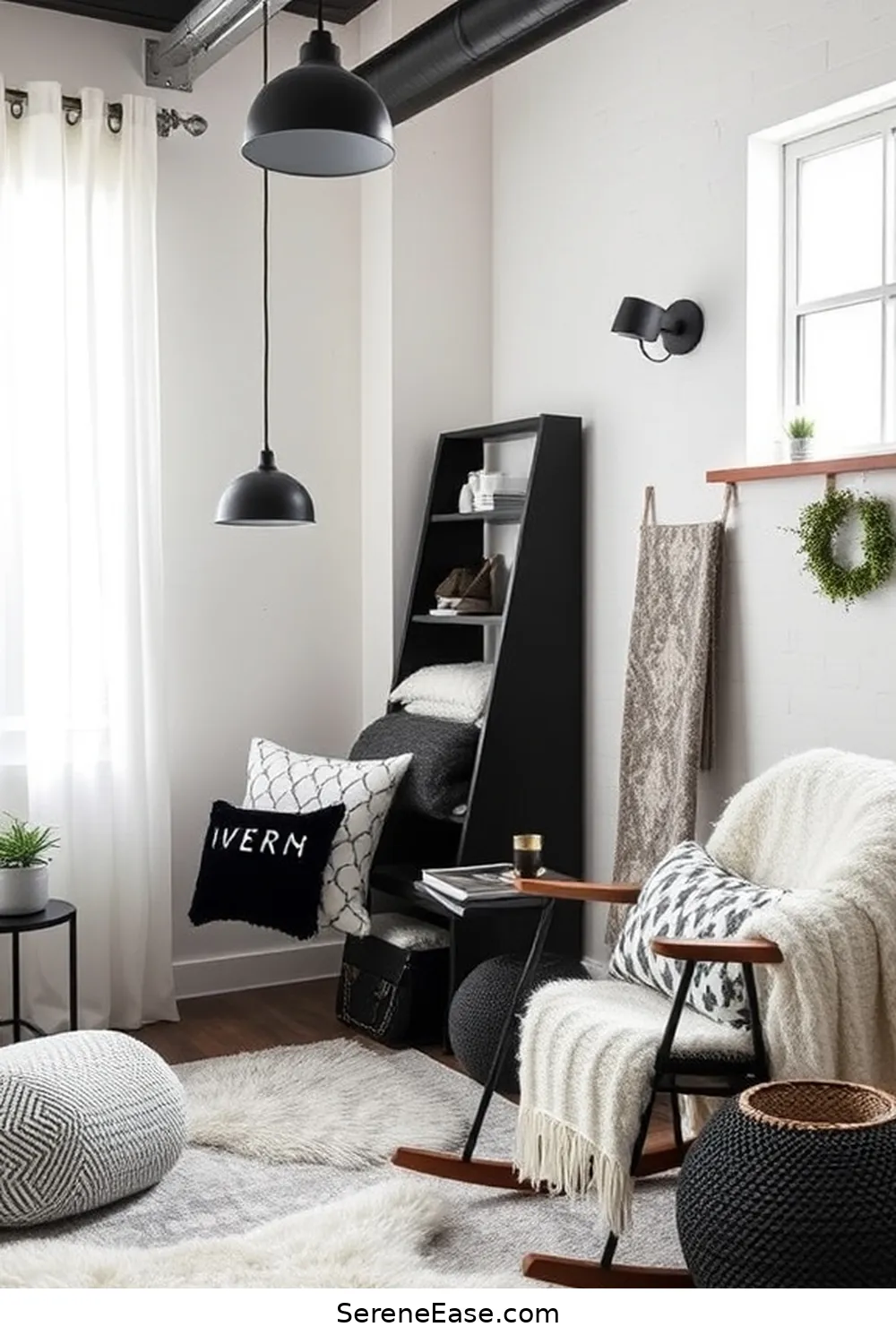 View of 16 Chic Ideas for a Black and White Industrial Style Nursery - Serene Ease