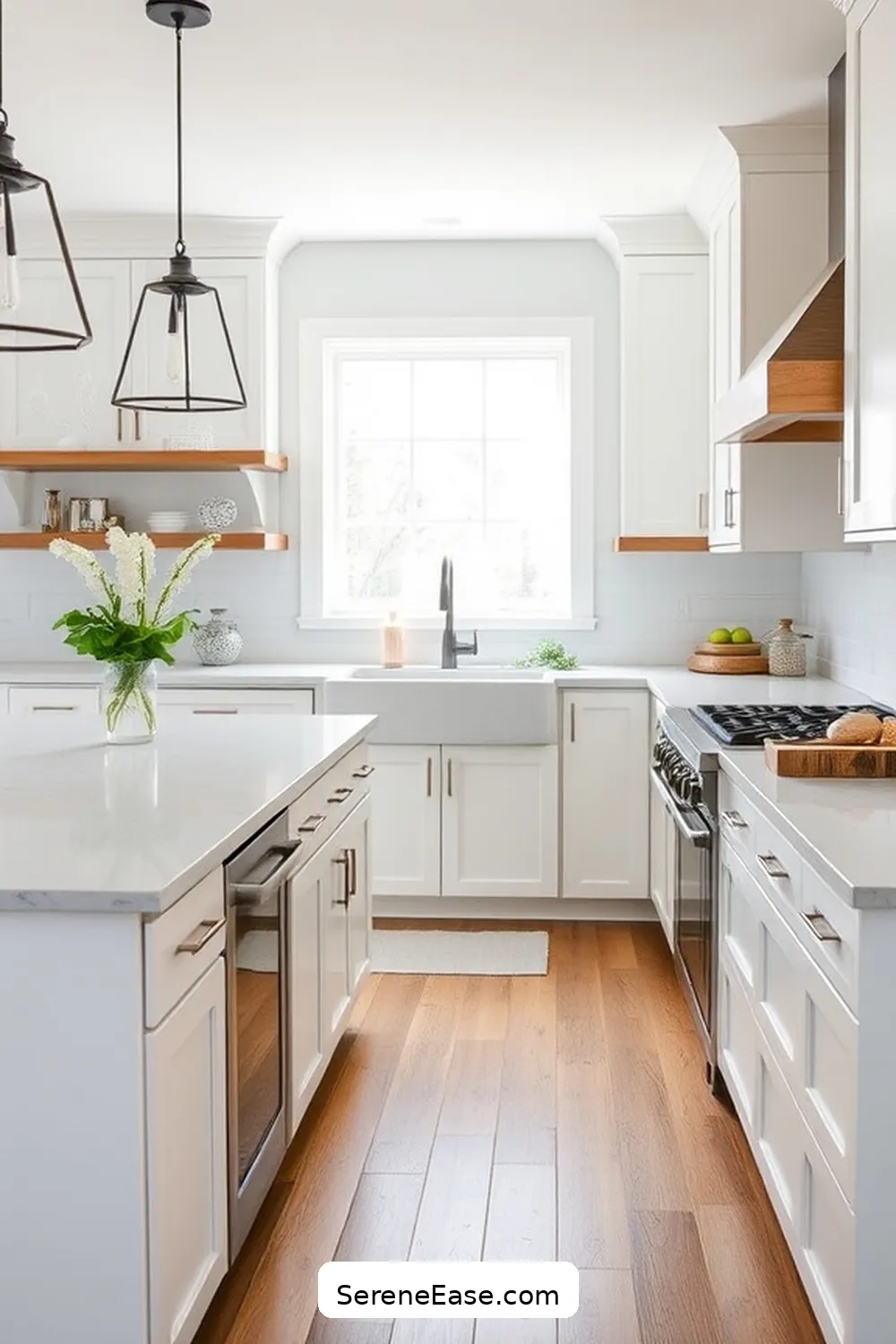 20 Ways to Achieve Monochromatic Kitchen in Modern Farmhouse Style ...