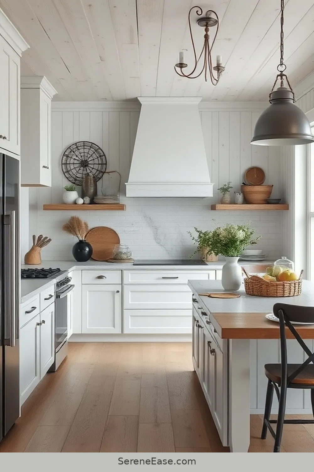 20 Ways to Achieve Monochromatic Kitchen in Modern Farmhouse Style ...