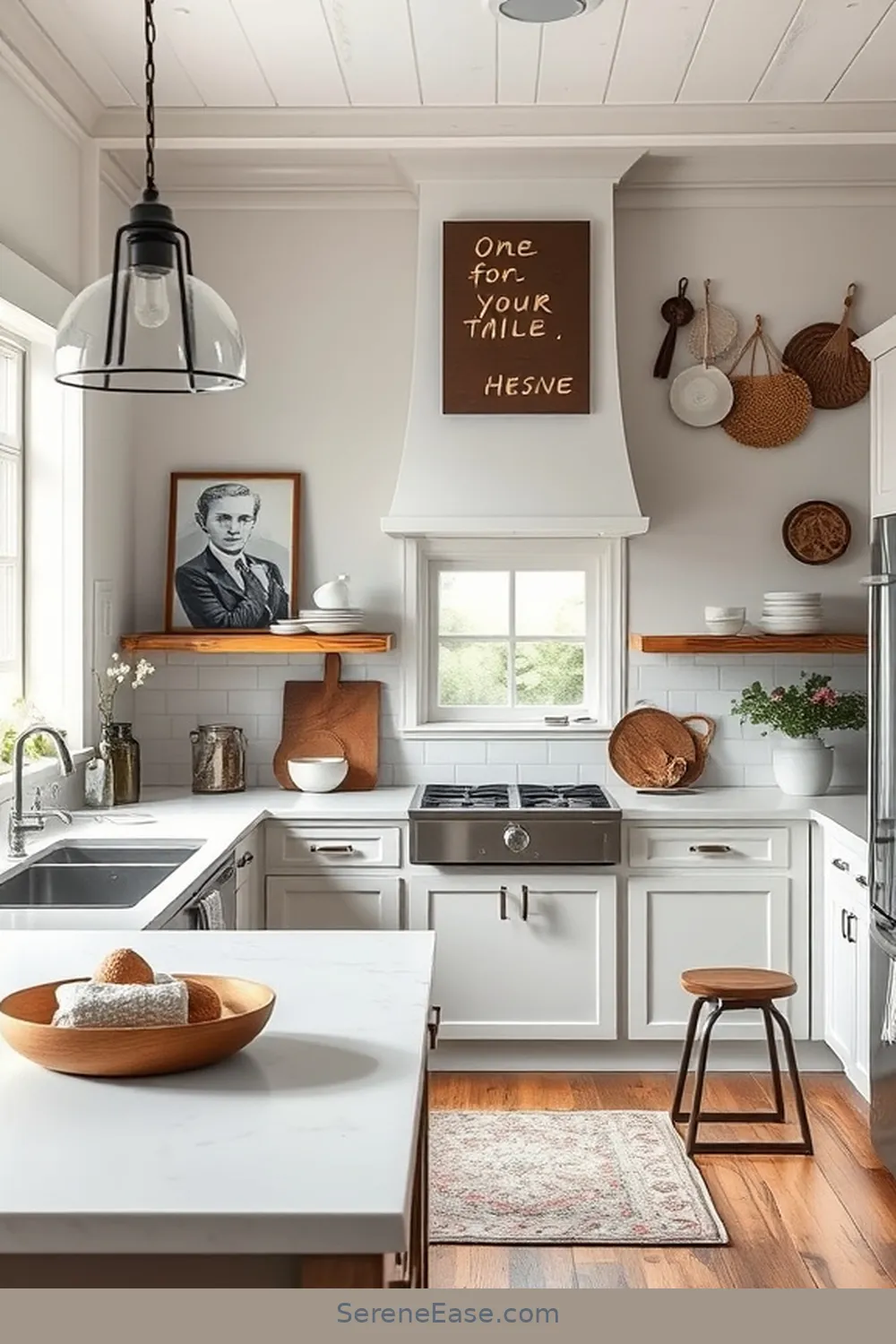 20 Ways to Achieve Monochromatic Kitchen in Modern Farmhouse Style ...