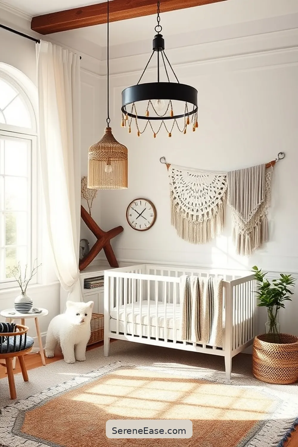 20 Ways to Incorporate Black and White Style in a Bohemian Nursery ...