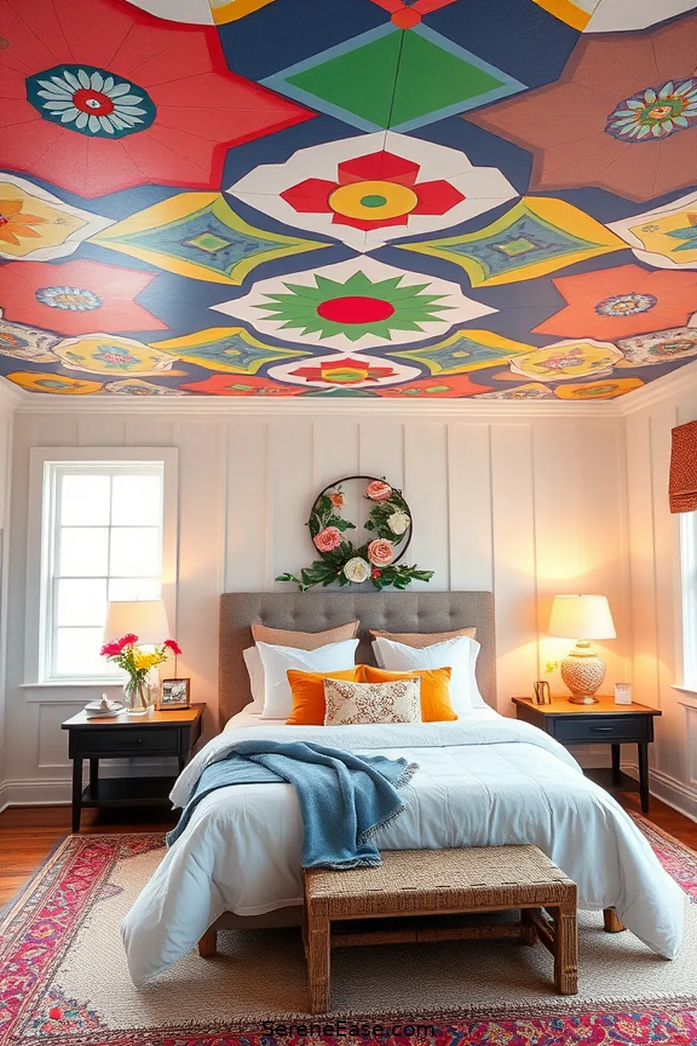 20 Ways to Infuse Bold Bright Colors in Modern Farmhouse Bedroom Style ...