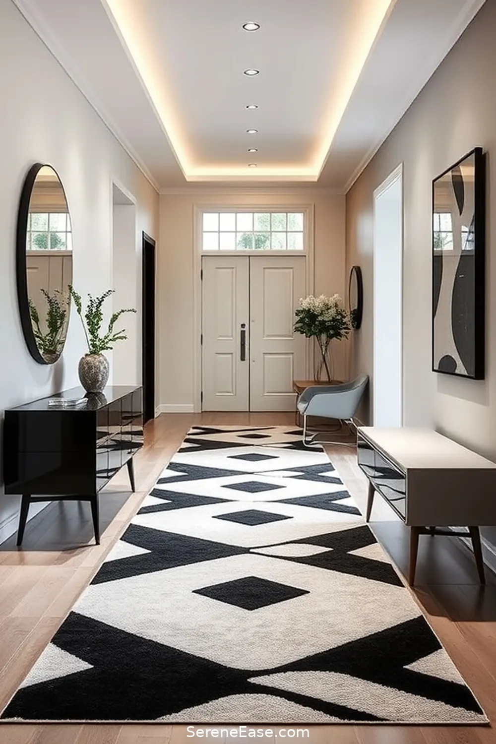 21 Ways to Incorporate Black and White Style in a Mid-Century Modern ...