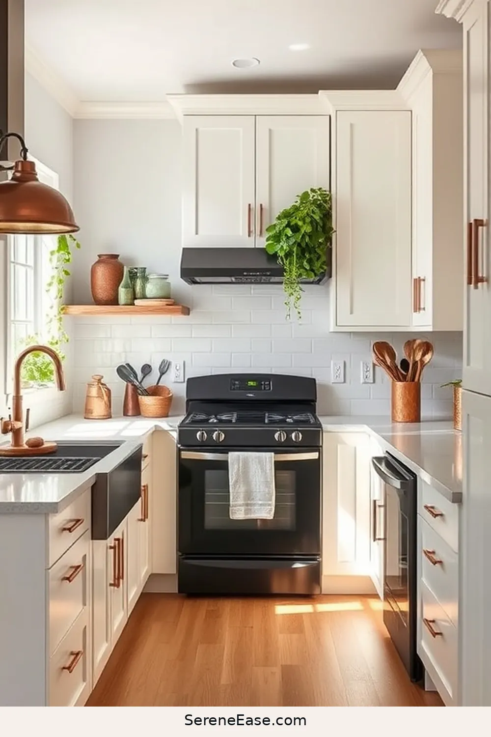Achieve a Bold Bright Modern Farmhouse Kitchen Style - Serene Ease
