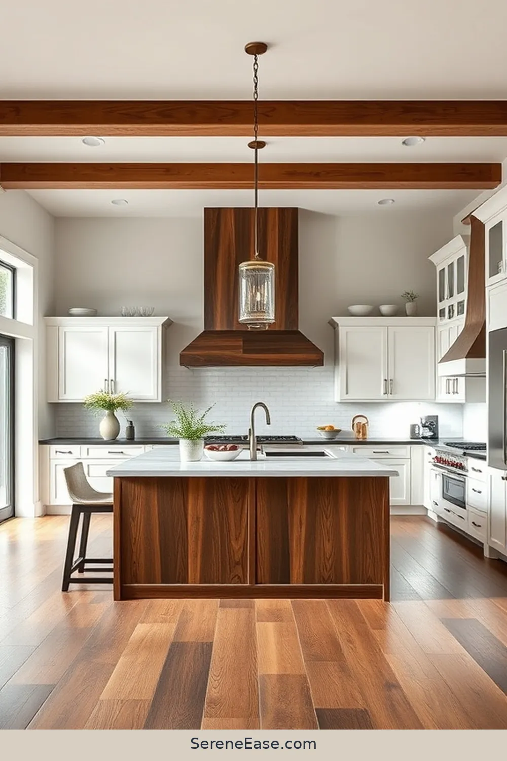 Achieve a Bold Bright Modern Farmhouse Kitchen Style - Serene Ease