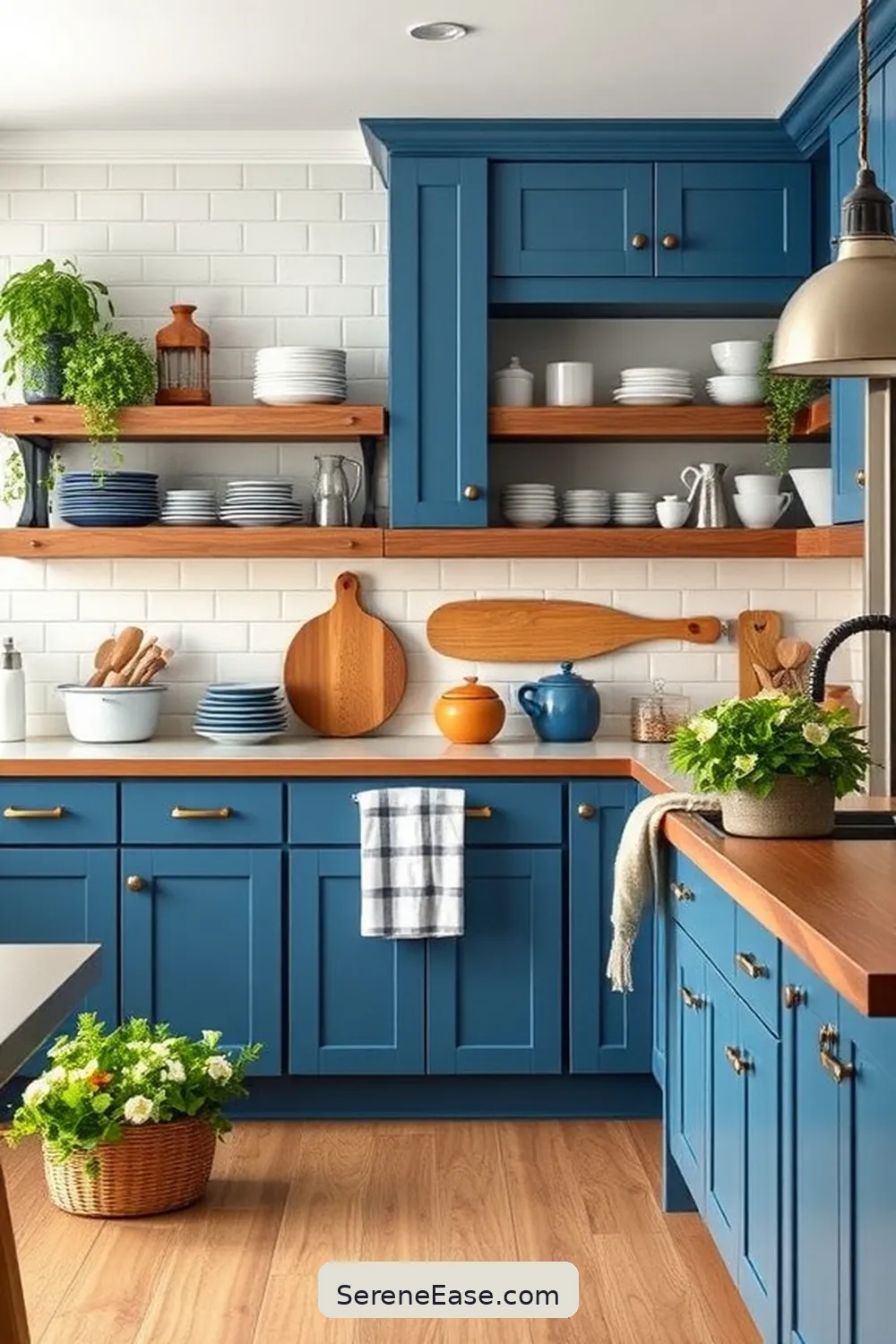 Achieve a Bold Bright Modern Farmhouse Kitchen Style - Serene Ease