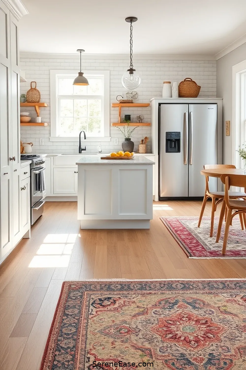 Achieve a Bold Bright Modern Farmhouse Kitchen Style - Serene Ease